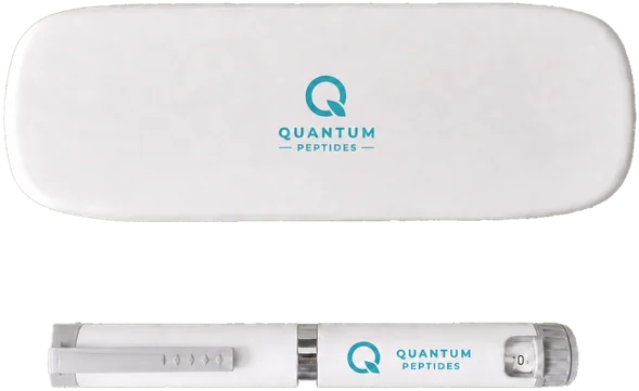 Quantum Peptides injection pen with case