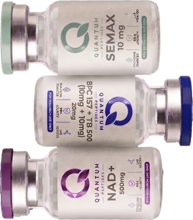 Quantum peptide vial stack — build your stack